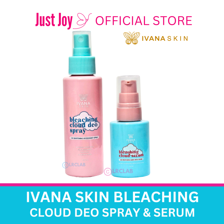 IVANA SKIN UNDERARM DUO SET Whitening Deo Spray and Serum Deodorant Bleaching Cloud Deo by Ivana