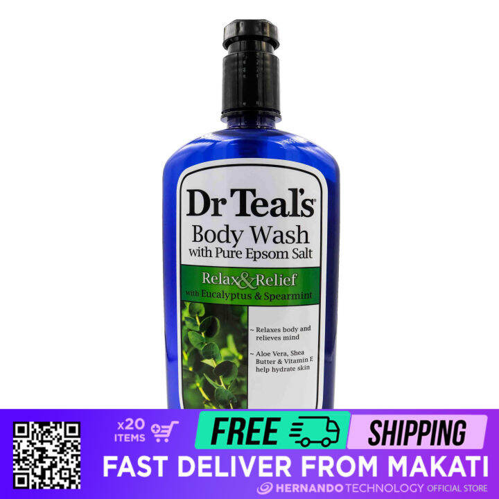 Dr. Teal's Relax & Relief Body Wash with Pure Epsom Salt 710 mL Lazada PH