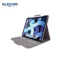 ELECOM iPad Air 10.9นิ้ว (รุ่น2020 4th) เคสหนังโน้ตบุ๊คประเภท2มุมนอนเข้ากันได้กับ TB-A20MWVFUBK สีดำบางๆ