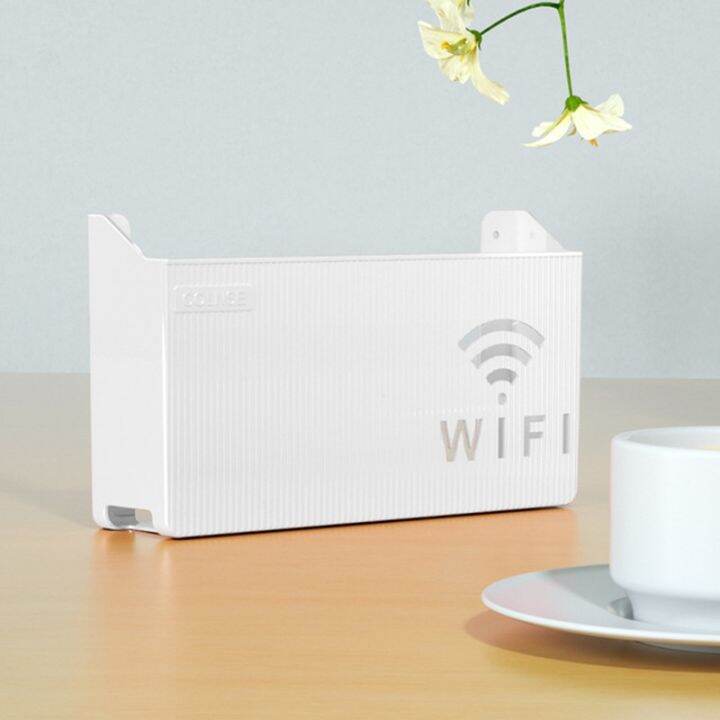 cw-no-punching-cable-bracket-set-top-shelf-office-media-router-storage-wall-mounted-wifi