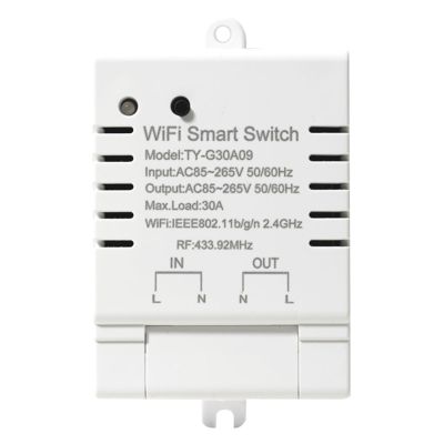 Tuya Smart WiFi Switch AC 85-265V Switch 30A Power Monitor Kwh for Alexa Google Home
