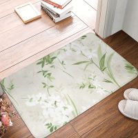 【cw】 Leaves Doormat Non Absorbent for Floor Washable Indoor Outdoor Mats