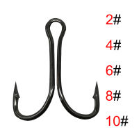 10 pcs/20 pcs/50 pcs ตะขอตกปลาคู่เหล็กคาร์บอน Crank Barbed Jig Hook สำหรับปลาคาร์พตกปลา Fly Tying Soft Lure ปลาอุปกรณ์เสริม-anyengcaear