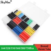 (Allen Materials) 127-750Pcs Heat-Shrink Tubing Toresistant Tube Heat Shrink Wrapping Kit Electrical Connection Wire Cable Insulation Sleeving