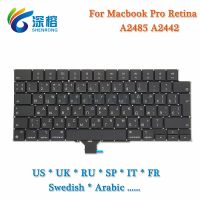 A2485 A2442 Keyboard For Macbook Pro M1 Retina 14 16 A2442 US UK English Keyboard Italian Turkish Swedish Arabic 2021