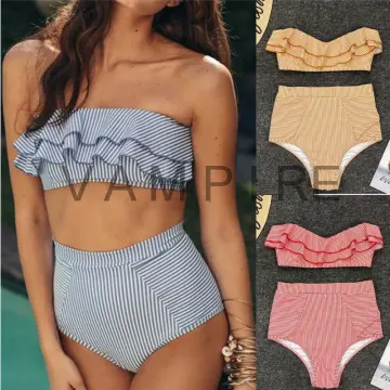 Two Piece Bikini High Waist Women Summer Outfit Fashion Beach Wear