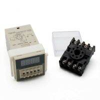 omron DH48S-2Z +ซ็อกเก็ต Digital Timer Delay Relay เครื่องจับเวลาจอแสดงผล lcd 24 vdc 220vacdelay 0.01วินาที - 99.99 ชม