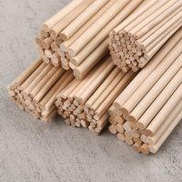 【YF】✲◙✖  Round Stick 300mm Wood 3/4/6/8/10/12/14mm Diameter Durable Dowel Woodworking