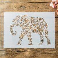 A4 29x21cm Mandala Walking Elephant DIY Layering Stencils Wall Painting Scrapbook Coloring Embossing Album Decorative Template