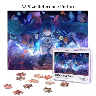 Hatsune Miku Vocaloid (5) Wooden Jigsaw Puzzle 500 Pieces Educational Toy Painting Art Decor Decompression toys 500pcs