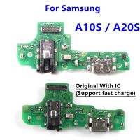 ชิ้นส่วนขั้วต่อพอร์ตชาร์จ USB ดั้งเดิม Flex Cable Connector Parts สําหรับ Samsung Galaxy A10S A107 A107F A20s A207 A207F M12 M14 M15 M16