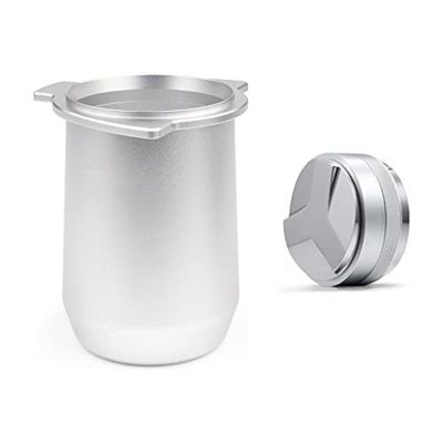 Hands-Free Dosing Cup 54mm Espresso Coffee Dosing Funnel Anodized Aluminum 53mm Double Sided 2 in 1 Coffee Distributor