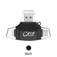 มินิการ์ดรีดเดอร์เครื่องอ่านบัตรแฟลช Usb OTG สำหรับโทรศัพท์แท็บเล็ต Iphone Ipad สายอะแดปเตอร์ไลท์นิ่ง