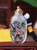 High-end Original Internally painted snuff bottles hand-painted threaded snuff bottle lanyards overseas gifts for clients and friends birthday gifts