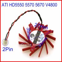 Ventilateur De Refroidissement Pour Carte Graphique ATI HD5550 5570 5670 V4800, 50มม. 27มม. X 35มม. X 35มม. 12V 0.30A 2 Fils