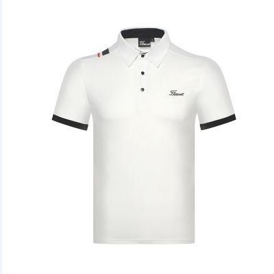 New summer golf clothing golf mens quick-drying pique short-sleeved breathable casual outdoor sports top tide Scotty Cameron1 Titleist Mizuno DESCENNTE FootJoy PEARLY GATES  Le Coq J.LINDEBERG●✸