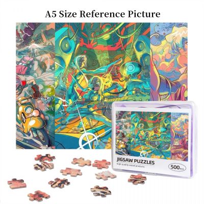 FLCL (2) Wooden Jigsaw Puzzle 500 Pieces Educational Toy Painting Art Decor Decompression toys 500pcs