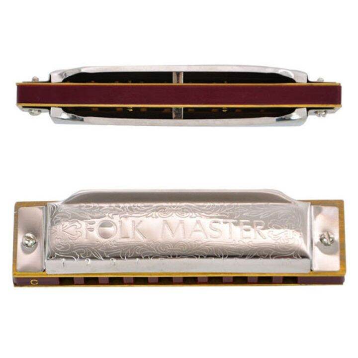 SUZUKI Folkmaster 1072 Harmonica Standard Beginner Diatonic Blues Gaita