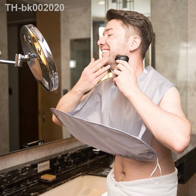◄ Gift for Man Male Beard Shaving Apron Barber Apron Bathroom Organizer Care Clean Hair Adult Bibs Shaver Holder