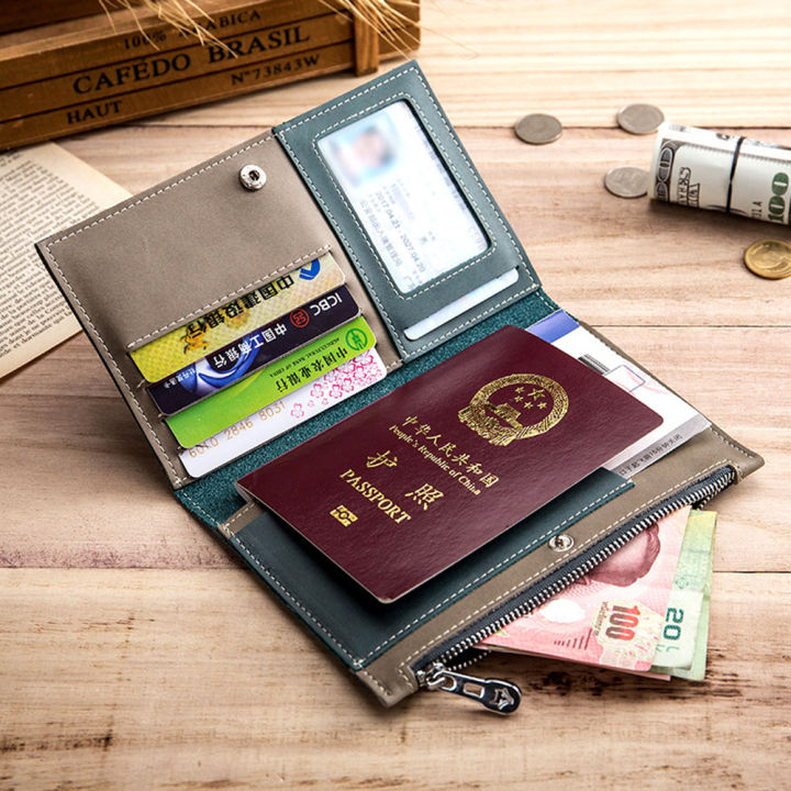 wallets-cowhide-card-cover-pouch-zipper-air-tickets-id-cards-leather-passport-covers-anti-theft-passport-holder