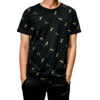 PUMA Classics Graphics Printed Mens Tee เสื้อยืดผู้ชาย สีดำ