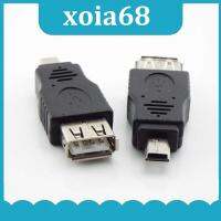 QB4LA Universal USB 2.0 A To Mini B 5-Pin Male Adapter For Mini Type-A B Jack Splitter Smart Phone OTG Converter