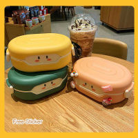 Kawaii Bento Lunch Box 780ml Cartoon Plastic Bento Box Cute Food Storage Container Microwave Rice Box Tableware Food Container