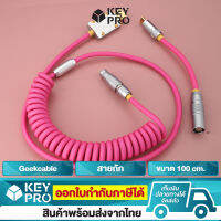 [G15 สายถัก] Geekcable USB Type-c สีชมพู