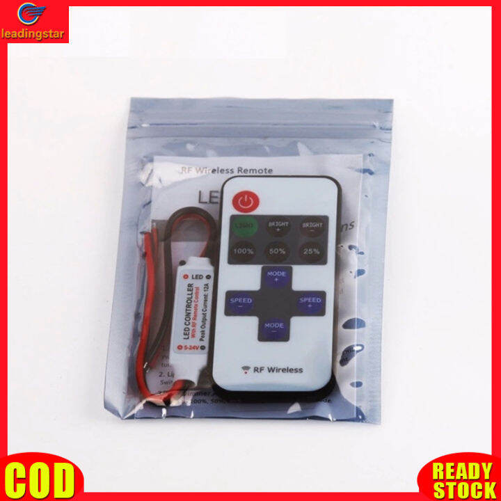 leadingstar-rc-authentic-dimming-controller-5-24v-monochromatic-light-strip-remote-control-11-key-rf-controller