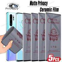 Matte Ceramic Privacy Screen Protectors For Huawei P30 Pro P50 P40 P60 Nova 9 10 Anti-Spy Film For Honor Magic 5 4 Lite 80 70 60 Cables Converters