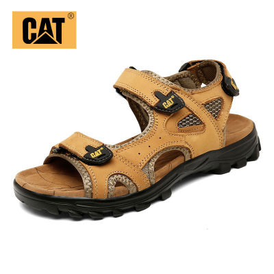Caterpillar รองเท้าแตะ รองเท้าผู้ชาย รองเท้า หนังวัวชั้นแรก รองเท้ารัดส้น Sandals SIZE38-46【066】 cnb