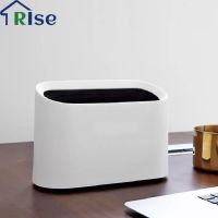 Multi-function Mini Waste Bins PP Material Home Office Storage Desktop Trash Can Double Laminated Ring Storage In The Kitchen