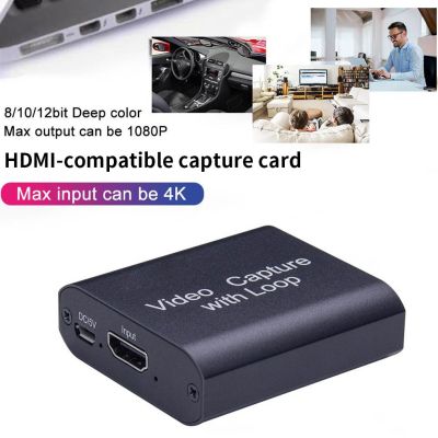 ✺❧❡ 4K Graphics Capture Card HD to USB/HD Video Recorder Box for Live Streaming Video HD-compatible Capture Card Digital Converter