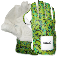 Cricket Wicket keeping Gloves THRAX Professional  Camo Green