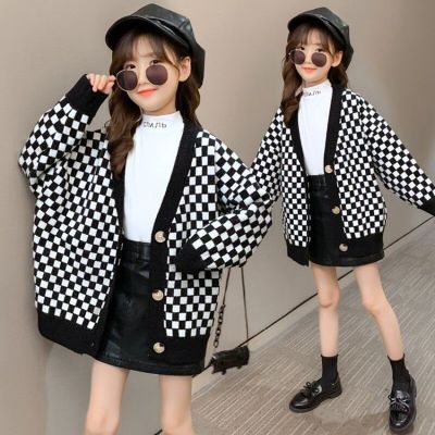 Autumn Winter Baby Toddler Clothes Girls Sweaters Knitted Sweater Cardigan Long Sleeve Girls Coat Kids Jacket Children Outerwear