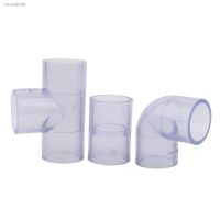 ❇ 1pc UPVC Connector 20 25 32 40 50mm Transparent Straight Elbow Tee Joints Aquarium Water Pipe Adapter