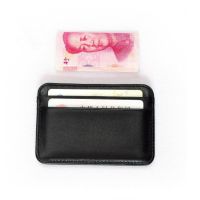 hot！【DT】■☍✘  New Sheepskin Leather Credit Card ID Holder Small Purse Man Mens Wallet Cardholder