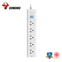 ปลั๊กไฟ GONGNIU รุ่นT1050 กำลังสูงสุด 2300W /10A ปลั๊กไฟมาตรฐาน ปลั๊กไฟต่อพ่วง 3/5 เมตร มาตรฐาน มอก วัสดุทนไฟ750องศา รับประกันนาน 3 ปี