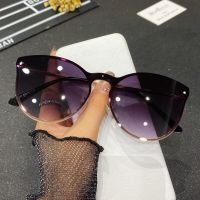 Classic Rimless Sunglasses Women Gradient Sunglasses Female Retro Brand Outdoors Shades for Ladies UV400 Colored Glasses