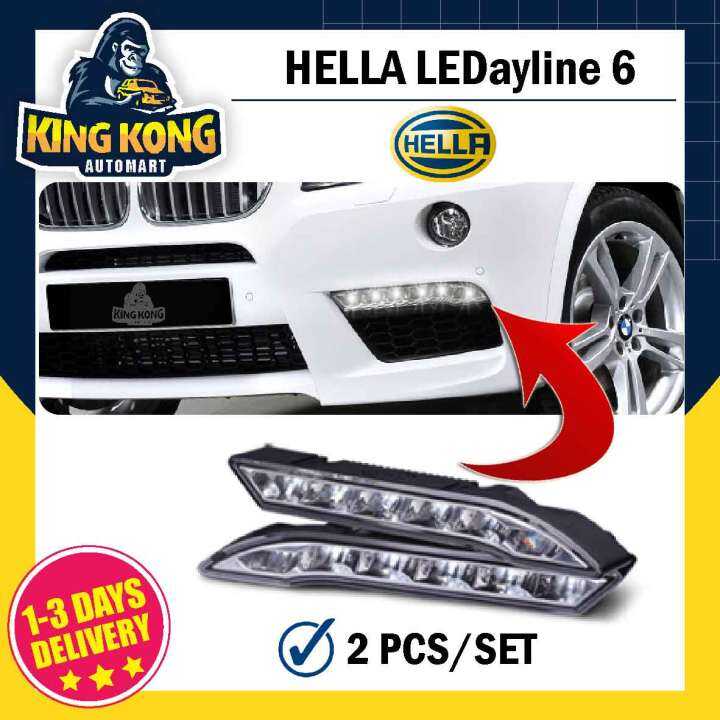 HELLA LEDayline 6 Daylight Daytime Running Lights 12V DRL LED Complete