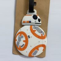 【DT】 hot  Disney Star Wars BB-8 Travel Accessories Luggage Tag Silica Gel Suitcase ID Addres Holder Baggage Boarding Tag Portable Label