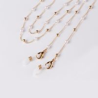 Fashion Stars Pearl Glasses Chains Women Pearl Anti-lost Chain Lanyard Love Heart Lanyard Necklace Face Belt