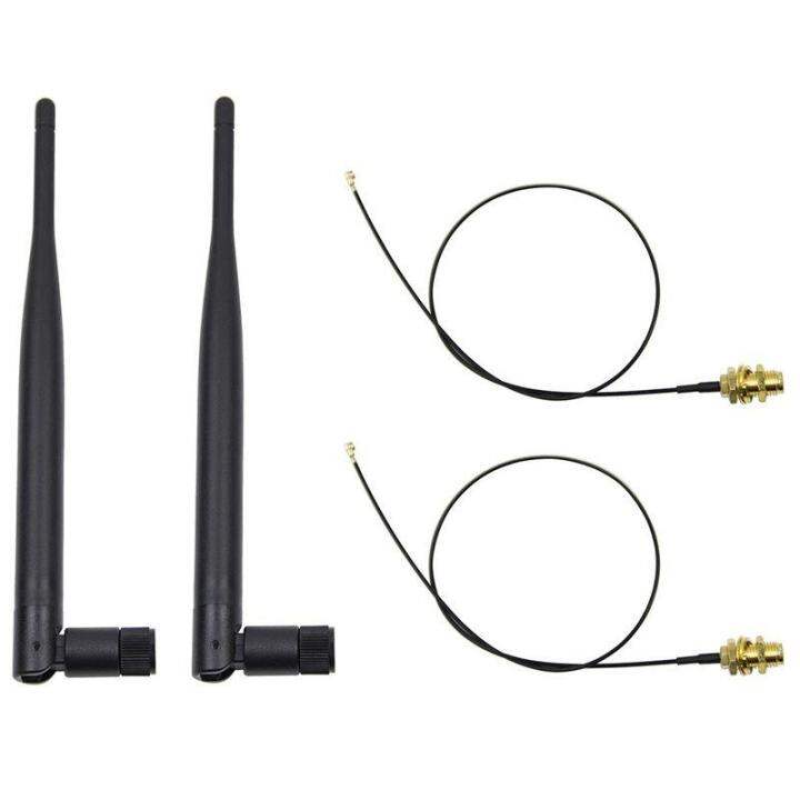 Antenna 8dBi 2.4GHz 5G Dual Band WiFi RP-SMA Ad Alto Guadagno U.FL IPEX Internet Bluetooth Range Extender Ripetitore Antenne