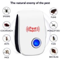 Ready Stock Electronic Ultrasonic Pest Reject Bug Mosquito Cockroach Mouse Killer Repeller