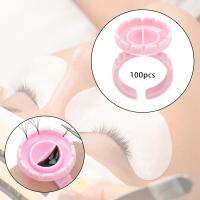 Fityle 100x Glue Rings Lash Glue Cups for Tattoo Volume Lash Makeup