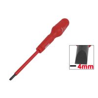 UXCELL 1Pc Insulated Screwdriver Magnetic Tip Screw Driver Flat Head Slotted Screwdriver Electrical Repair Hand Tools Shaft 4mm