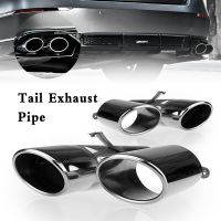 ☃▬ AKASAKA Rear Muffler Exhaust Pipe Tip For Honda Accord Sport Touring 2018-2022 Car Air Vent Out Tailpipe Outlet Silver Finish