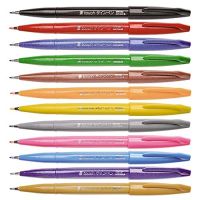 Pentel Fude Touch Brush Sign Pen ชุด12สี