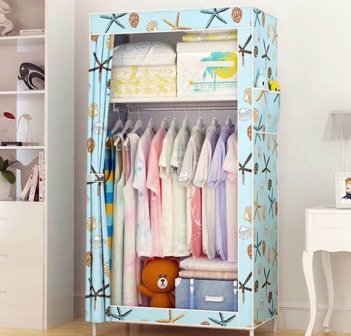 Clothes Storage Wardrobe with Zipper Fashion Closet Organizer