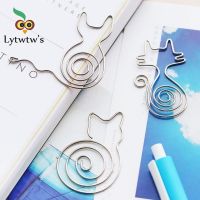 1 Pcs Animal Cat Bird Flowers Paper Clip Metal Books Stationery School Office Supply clothespins for photo decorative bookmark